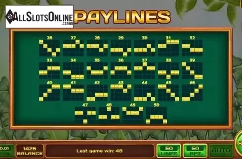 Pay Lines screen 2