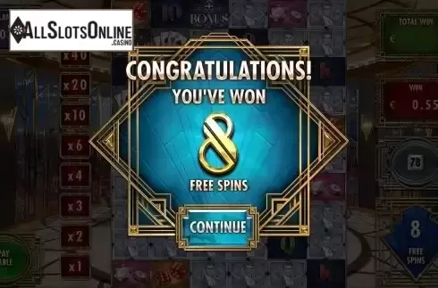 Free Spins Win Screen 2