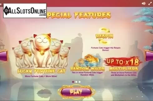 Paytable 1. Lucky Fortune Cat (Red Tiger) from Red Tiger