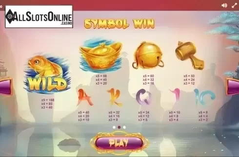 Paytable 2. Lucky Fortune Cat (Red Tiger) from Red Tiger