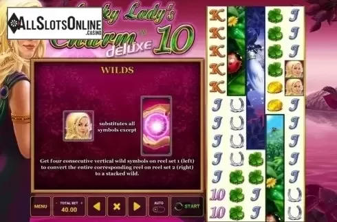 Wilds. Lucky Lady's Charm Deluxe 10 from Greentube