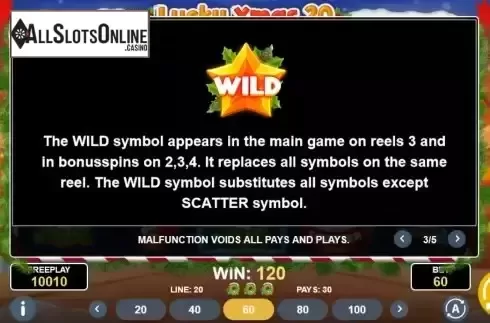 Game Features screen