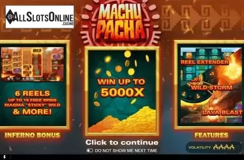 Intro screen