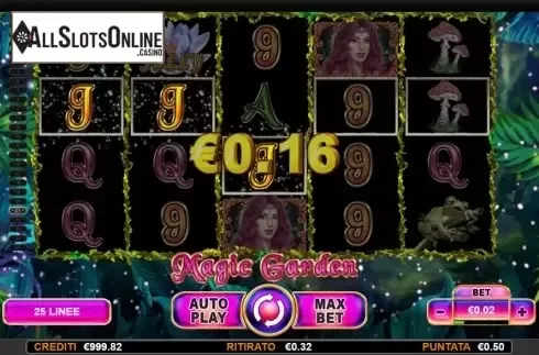 Win screen . Magic Garden from Nazionale Elettronica