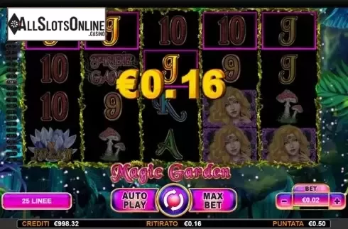 Win screen 2. Magic Garden from Nazionale Elettronica