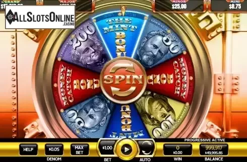 Bonus game screen
