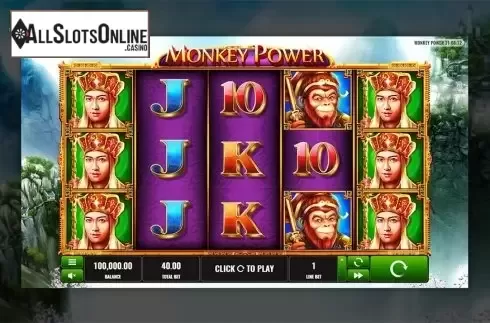 Reels screen. Monkey Power from Playreels