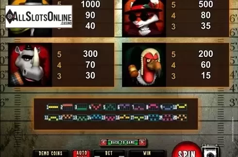 Screen5. Mugshot Madness from Microgaming