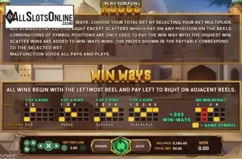 Rules, Win Ways