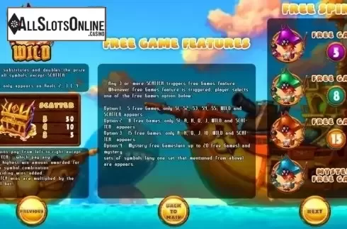Features. Queen Pirate (Vela Gaming) from Vela Gaming