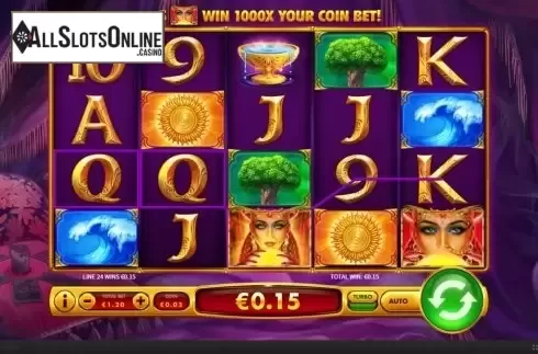 Win Screen 2. Queen of Wands from Skywind Group