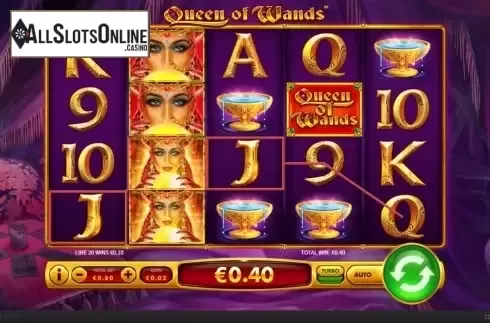 Win Screen 4. Queen of Wands from Skywind Group