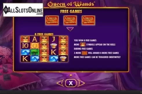 Features. Queen of Wands from Skywind Group