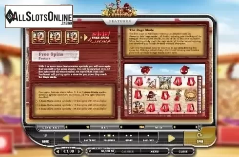 Free Spins. Red Corrida from Oryx