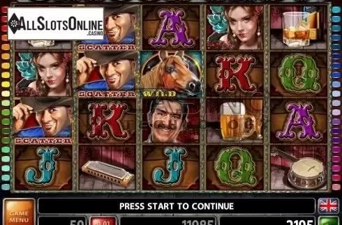 Screen2. Saloon Lady from Casino Technology