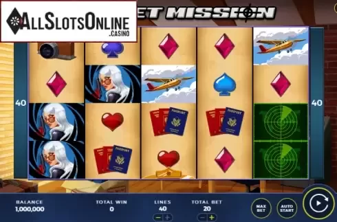 Reel screen. Secret Mission from WMS