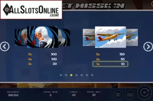Paytable 3. Secret Mission from WMS