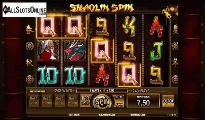 Win. Shaolin Spin from iSoftBet