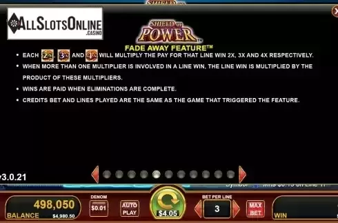 Fade away feature screen 2