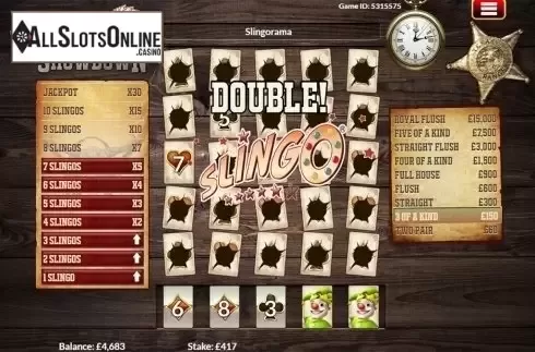 Game workflow 3. Slingo Showdown from Slingo Originals