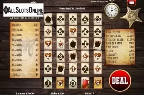 Game workflow. Slingo Showdown from Slingo Originals