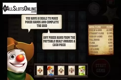 Paytable 2. Slingo Showdown from Slingo Originals