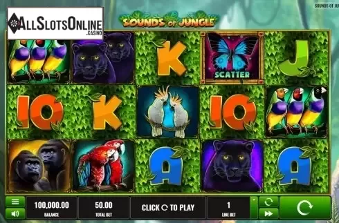 Reels screen. Sounds of Jungle from Playreels