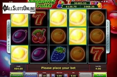 Win. Spinning Fruits (Green Tube) from Greentube
