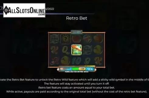 Game Features screen