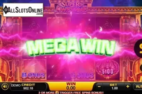 Mega Win Screen