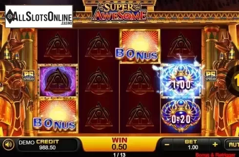 Additioanal Free Spins Screen