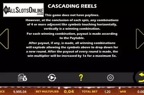 Cascading screen