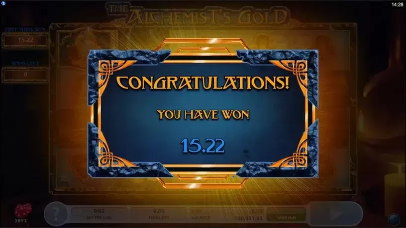 The Alchemist's Gold slot screenshot 5