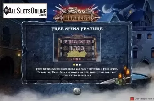 Start screen. The Reel Hunters from ReelNRG