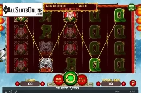 Win Screen 3. Tiger's Charms from Spinomenal