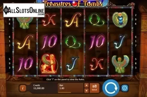 Screen 1. Treasure of Tombs from Playson