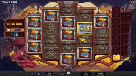 Troll's Gold slot screenshot 4