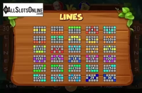 Lines screen. Wild Vick from KA Gaming