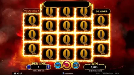Wildfire Fruits slot screenshot 2