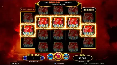 Wildfire Fruits slot screenshot 4