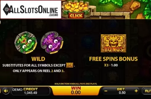 Paytable 1. Zuma (PlayStar) from PlayStar