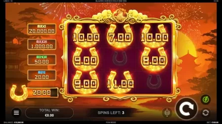 Blazing Horses Hold and Win slot screenshot 3
