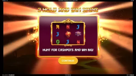 Blazing Horses Hold and Win slot screenshot 2