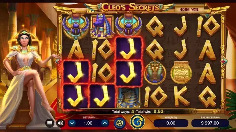 Cleo's Secrets slot screenshot 3