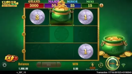 Clover Coins 3×3 slot screenshot 2