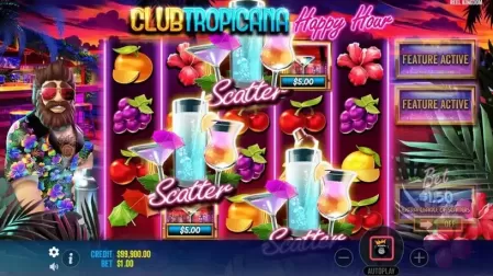 Club Tropicana Happy Hour slot screenshot 2