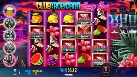 Club Tropicana Happy Hour slot screenshot 5