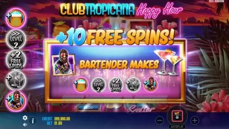 Club Tropicana Happy Hour slot screenshot 4