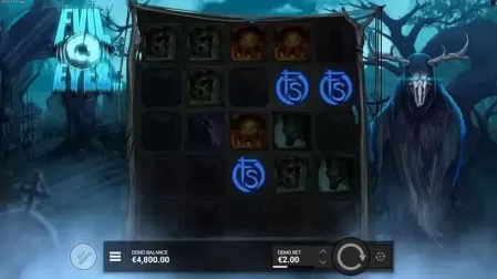 Evil Eyes slot screenshot 2