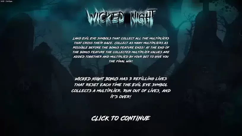Evil Eyes slot screenshot 4
